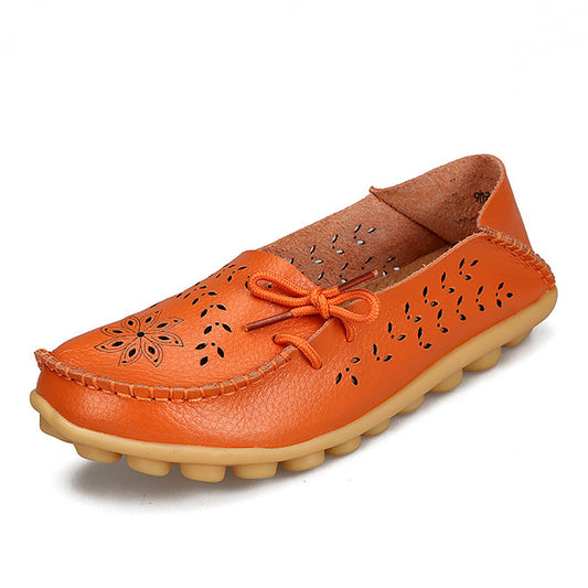Women's  Genuine Leather - Slip-On - Casual Flat Shoes - Moccasins FREE SHIPPING