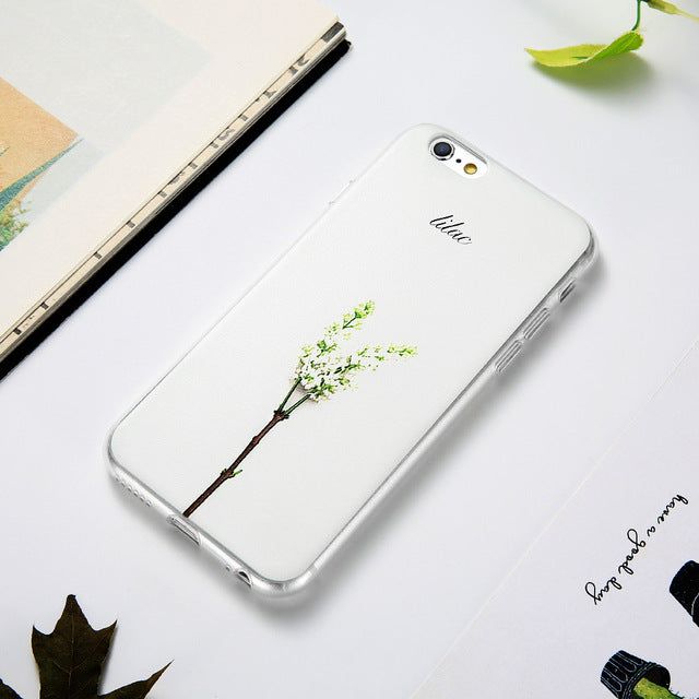 Flower Decorated KISSCASE Case For iPhone 5 up to iPhone X FREE+SHIPPING