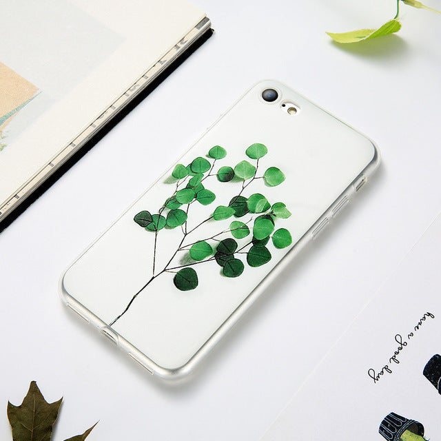 Flower Decorated KISSCASE Case For iPhone 5 up to iPhone X FREE+SHIPPING