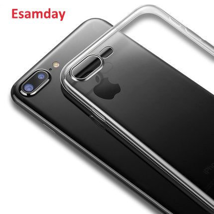 Durable Ultra Thin Clear Silicon Esamday Case For iPhone 5 up to iPhone X   FREE+SHIPPING