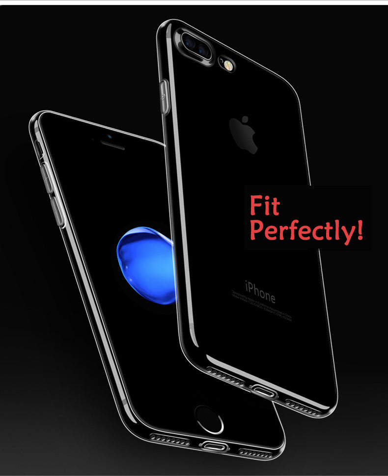 Durable Ultra Thin Clear Silicon Esamday Case For iPhone 5 up to iPhone X FREE+SHIPPING