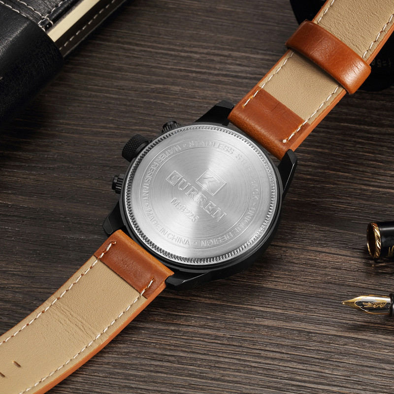 Luxury Army Leather Watch - Curren 8225 +SHIPPING